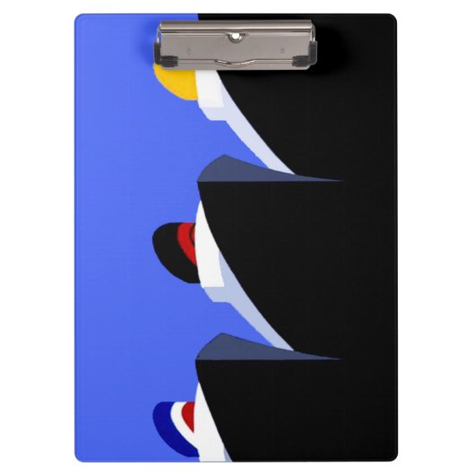 ヴィンテージクルーズシップアールデコポスター クリップボード (正面)