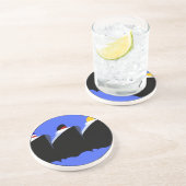 ヴィンテージクルーズシップアールデコポスター コースター (側面)