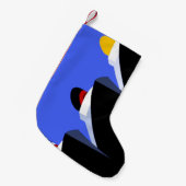 ヴィンテージクルーズシップアールデコポスター スモールクリスマスストッキング (正面 (吊り時))