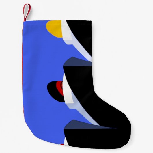 ヴィンテージクルーズシップアールデコポスター スモールクリスマスストッキング (正面)