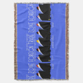 ヴィンテージクルーズシップアールデコポスター スローブランケット (正面縦)