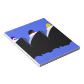 ヴィンテージクルーズシップアールデコポスター ノートパッド (アングル)