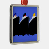 ヴィンテージクルーズシップアールデコポスター メタルオーナメント (右)