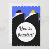 ヴィンテージクルーズシップアールデコポスター 招待状 (正面)