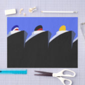 ヴィンテージクルーズシップアールデコポスター 薄葉紙 (クラフト)