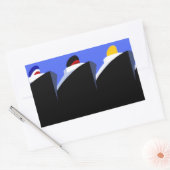 ヴィンテージクルーズシップアールデコポスター 長方形シール (封筒)