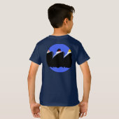 ヴィンテージクルーズシップアールデコポスター Tシャツ (裏面フル)