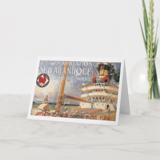 ヴィンテージクルーズシップボンベイジャージュトラベル カード (正面)