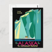 ヴィンテージクルーズラインアラスカ氷河の旅行 ポストカード (正面/裏面)