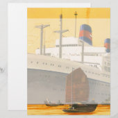 ヴィンテージクルーズ船でオリエントへジャンクボート (正面/裏面)