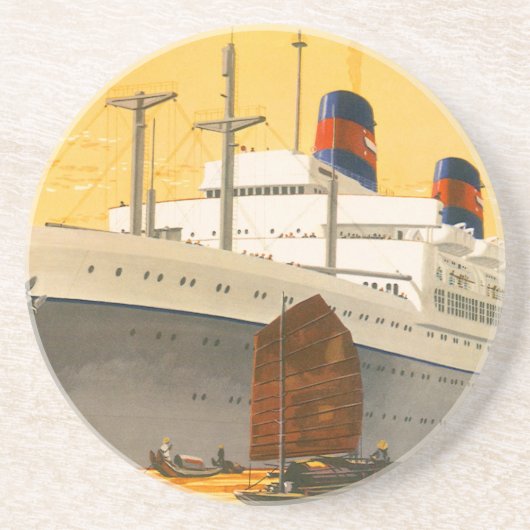 ヴィンテージクルーズ船でオリエントへジャンクボート コースター (正面)