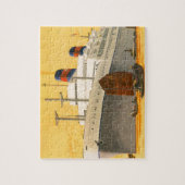 ヴィンテージクルーズ船でオリエントへジャンクボート ジグソーパズル (縦)