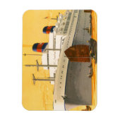 ヴィンテージクルーズ船でオリエントへジャンクボート マグネット (縦)