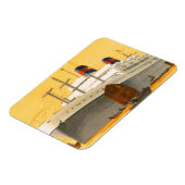 ヴィンテージクルーズ船でオリエントへジャンクボート マグネット (左側)