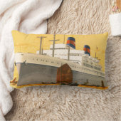 ヴィンテージクルーズ船でオリエントへジャンクボート ランバークッション (ブランケット)