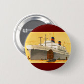 ヴィンテージクルーズ船でオリエントへジャンクボート 缶バッジ (正面&裏面)
