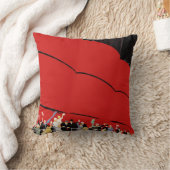 ヴィンテージクルーズ船の乗客が手を振って別れを告げる クッション (ブランケット)