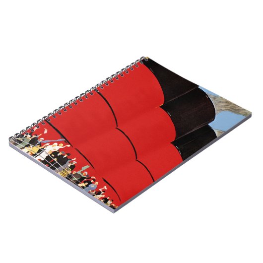 ヴィンテージクルーズ船の乗客が手を振って別れを告げる ノートブック (左側)