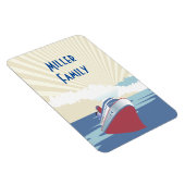 ヴィンテージクルーズ船イラストレーション客室ドアマーカー マグネット (右側)