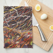 ヴィンテージクルーズ船バカンス、ボン・ボヤージュパーティー! キッチンタオル (四つ折り)