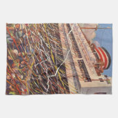 ヴィンテージクルーズ船バカンス、ボン・ボヤージュパーティー! キッチンタオル (横)