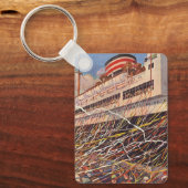 ヴィンテージクルーズ船バカンス、ボン・ボヤージュパーティー! キーホルダー (正面)
