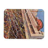 ヴィンテージクルーズ船バカンス、ボン・ボヤージュパーティー! マグネット (横)