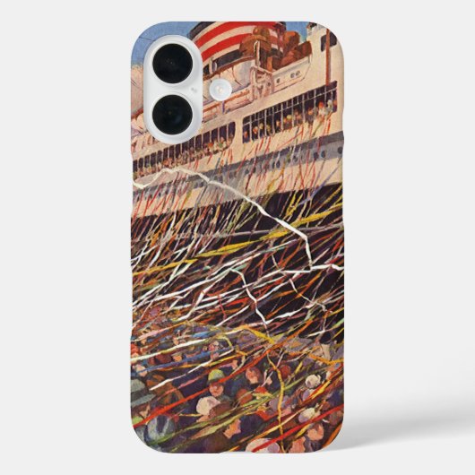 ヴィンテージクルーズ船バカンス、ボン・ボヤージュパーティー! Case-Mate iPhoneケース (裏面)