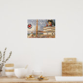 ヴィンテージクルーズ船旅行広告 ポスター (キッチン)