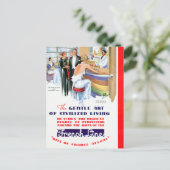 ヴィンテージクルーズ船旅行 ポストカード (スタンド正面)