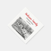 ヴィンテージクルーワーズボートで波止場 スタンダードカクテルナプキン (角)