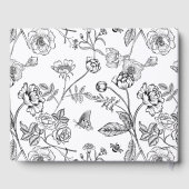 ヴィンテージクレストブラックモノグラム結婚ズ ゲストブック (裏面)