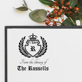 ヴィンテージクレストモノグラムクラウンリースエックスリバイス セルフインキングスタンプ