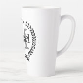 ヴィンテージクレスト名モノグラムラテコーヒーマグギフト カフェラテマグ (右)