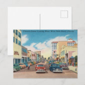 ヴィンテージクレマチス通り、ウェストパームビーチ、フロリダ ポストカード (正面/裏面)