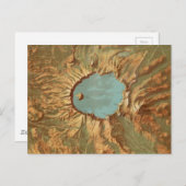 ヴィンテージクレーターレイクオレゴンの地図 ポストカード (正面/裏面)