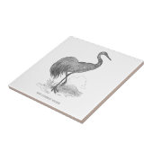 ヴィンテージクレーンバードペン及びインクスケッチ タイル (側面)