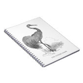 ヴィンテージクレーンバードペン及びインクスケッチ ノートブック (右側)