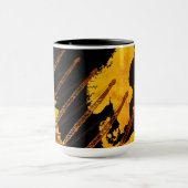 ヴィンテージクレーン操作者ヨーロッパ地図 マグカップ (中央)