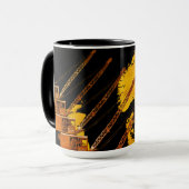 ヴィンテージクレーン操作者ヨーロッパ地図 マグカップ (正面左)