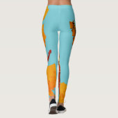 ヴィンテージクレーン操作者ヨーロッパ地図 レギンス (裏面)