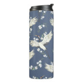 ヴィンテージクレーン飛んでいる:バードパターン タンブラー (回転左)