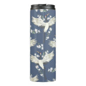 ヴィンテージクレーン飛んでいる:バードパターン タンブラー (裏面)