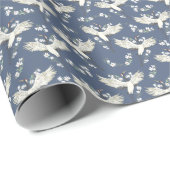 ヴィンテージクレーン飛んでいる:バードパターン ラッピングペーパー (ロールコーナー)