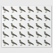 ヴィンテージクロウまたはレイベン ラッピングペーパー (フラット)