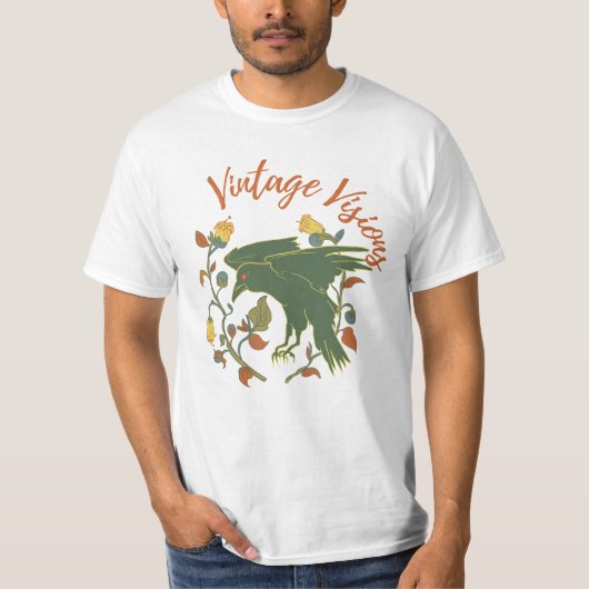 ヴィンテージクロウビジョンズ メンズTシャツ Tシャツ (正面)