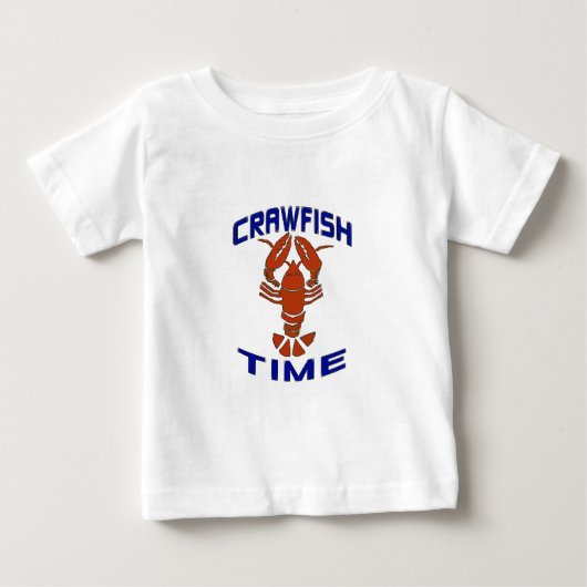 ヴィンテージクロウフィッシュ時計 ベビーTシャツ (正面)