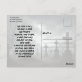 ヴィンテージクロウ&紅葉ハロウィーン招待状 ポストカード (裏面)