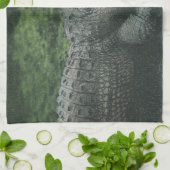 ヴィンテージクロコダイル爬虫類、海洋動物の生活 キッチンタオル (折り畳み)