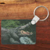 ヴィンテージクロコダイル爬虫類、海洋動物の生活 キーホルダー (正面)